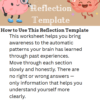 Free Neural Conditioning Reflection Template (Editable + Printable)